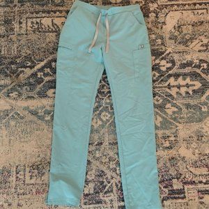 Figs Small Tall Yola Skinny Leg Scrub in Seaglass